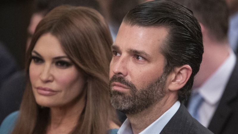 Donald Trump Jr and his girlfriend Kimberly Guilfoyle